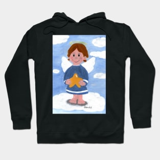 Little angel boy with star Hoodie